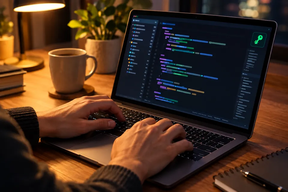 Разработчик выпускает ключ API за ноутбуком
